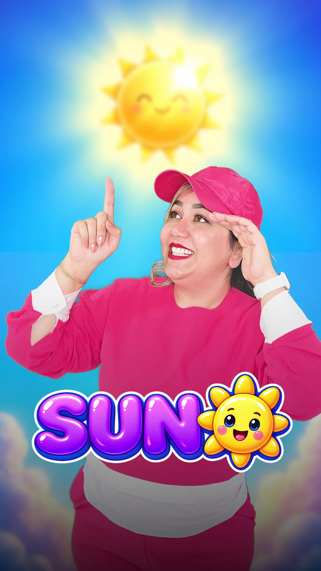 کاور آموزش Sun, Moon, Star و Cloud به انگلیسی برای کودکان